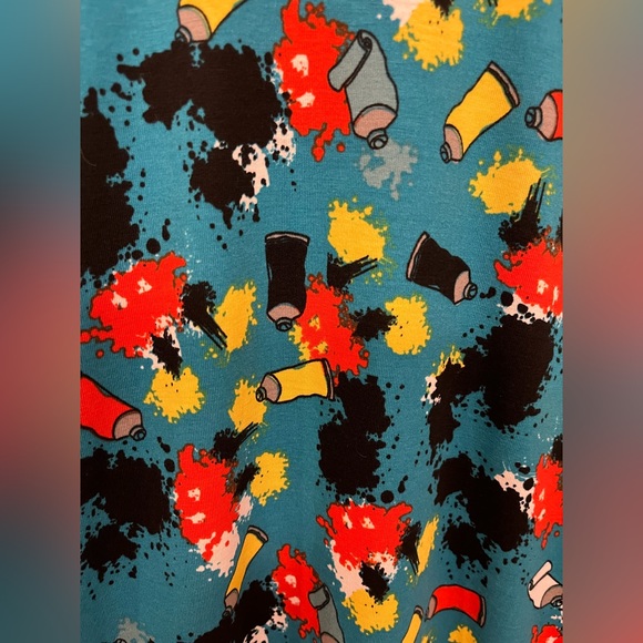 Mickey Mouse Women’s LuLaRoe Paint Splatter Top, Size XS - Picture 3 of 4